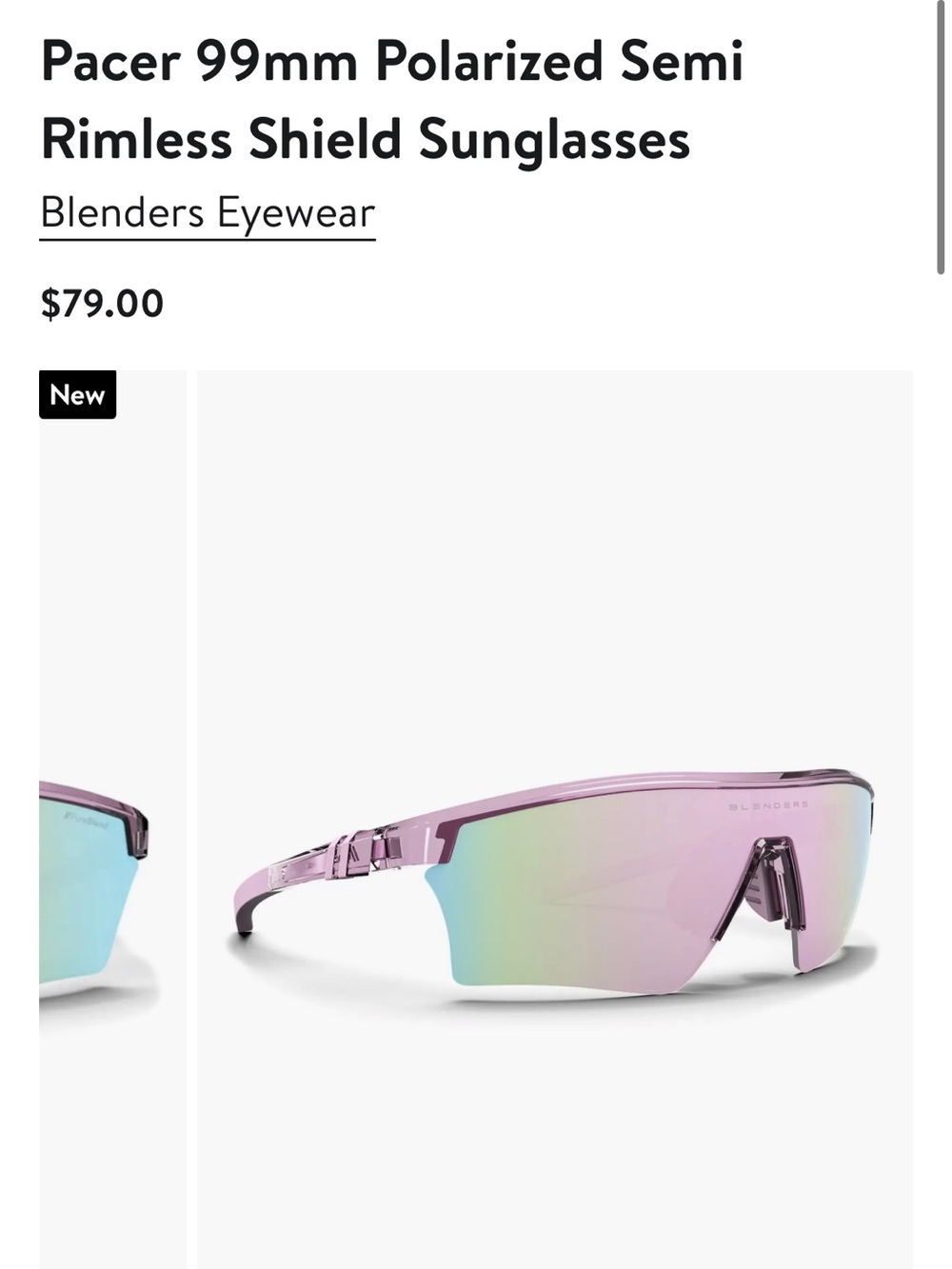 NEW BLENDERS Pacer running active sunglasses